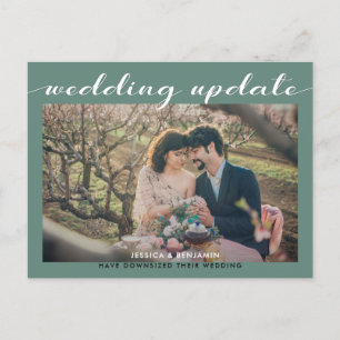 Carte Postale Faire-part Mise à jour de mariage   Mariage plus intime