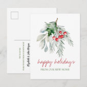 Carte Postale Faire-part Mistletoe aquarelle (Devant / Derrière)