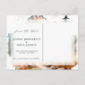 Carte Postale Faire-part Misty Mountain Mariage (Dos)