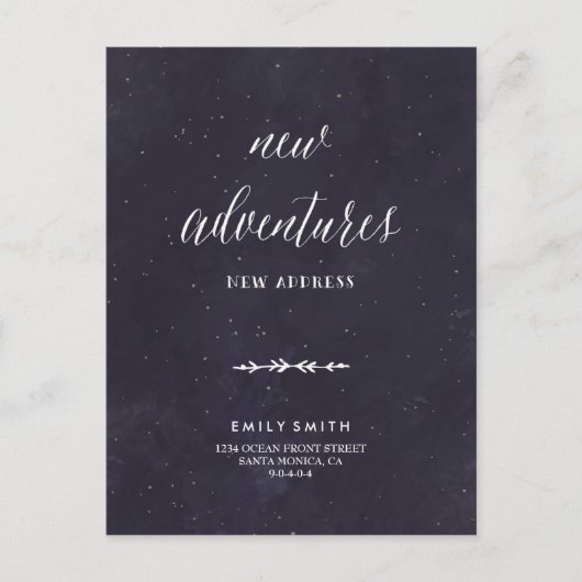 Carte postale faire-part mobile (Devant)