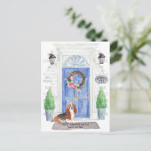 Carte postale Faire-part mobile Basset Hound (Debout devant)