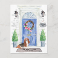 Carte postale Faire-part mobile Basset Hound