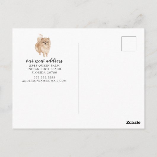 Carte postale Faire-part mobile de Poméranie (Dos)