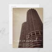 Carte postale Faire-part mobile des tours Marina d (Devant / Derrière)