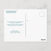 Carte Postale Faire-part mobile Fleur sauvage d'art populaire (Dos)