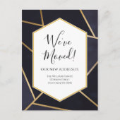 Carte postale Faire-part mobile géométrique modern (Devant)