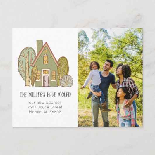 Carte postale Faire-part mobile | Nouveau quartier (Devant)