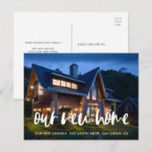 Carte Postale Faire-part mobile photo élégant moderne (Devant / Derrière)