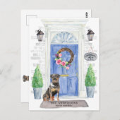 Carte postale Faire-part mobile Rottweiler (Devant / Derrière)