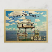 Carte Postale Faire-part Mobile Save The Date Alabama (Devant)