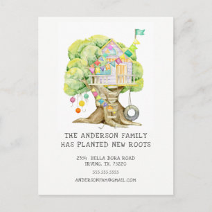 Carte postale Faire-part mobile Treehouse