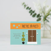 Carte Postale Faire-part Mod - Annonce de déménagement (Debout devant)