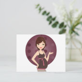 Carte Postale Faire-part mode enceinte (Debout devant)
