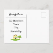 Carte Postale Faire-part Modern Cute Nouvelle adresse (Dos)