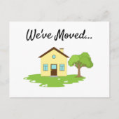 Carte Postale Faire-part Modern Cute Nouvelle adresse (Devant)