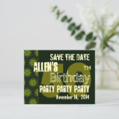 Carte Postale Faire-part Modern Save the Date 50th Birthday Party R203AB (Debout devant)