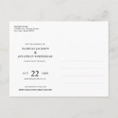 Carte Postale Faire-part Moderne 2 Photo Dusty Blue Sauvez la date (Dos)