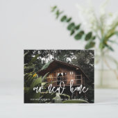 Carte Postale Faire-part moderne de photo mobile contemporain (Debout devant)