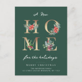 Carte Postale faire-part moderne de vacances de noël (Devant)