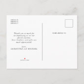 Carte Postale Faire-part Moderne Faisons Connaissance avec Notre Bébé 2 Col (Dos)