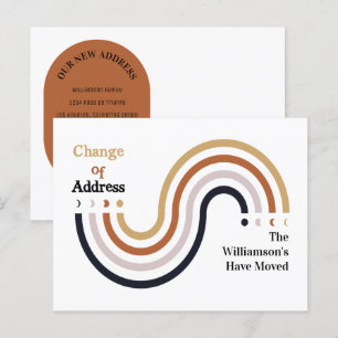 Carte Postale Faire-part Moderne Nous Avons Déménagé Nouvelle Maison Change