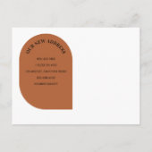 Carte Postale Faire-part Moderne Nous avons déplacé le changement d'adresse (Dos)