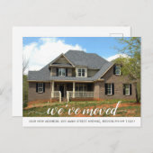 Carte Postale Faire-part Moderne Nous avons évolué Changement d'adresse Pho (Devant / Derrière)