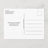 Carte Postale Faire-part Moderne OUI ELLE PEUT Félicitations diplômée des S (Dos)