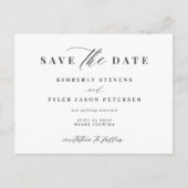 Carte Postale Faire-part Moderne QR CODE mariage élégant enregistrer la dat (Devant)