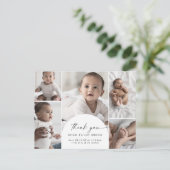 Carte Postale Faire-part Moderne remerciement de naissance multi photo arch (Debout devant)