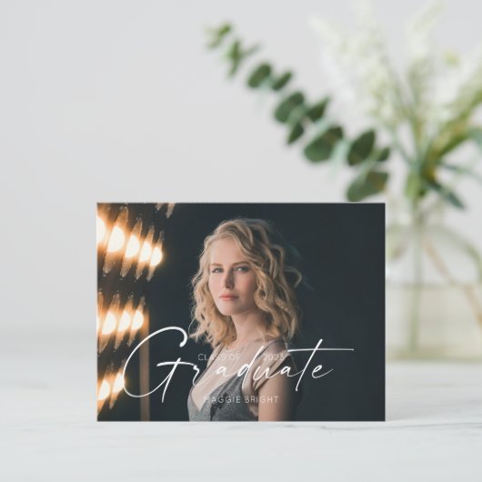 Carte Postale Faire-part moderne scénarisé 2023 (Debout devant)