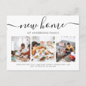 Carte Postale Faire-part Moderne Script Calligraphie 3 Photo Nouveau Home M (Devant)