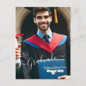 Carte Postale Faire-part Moderne Simple Espagnol Script Photo Grad Invitati (Devant)