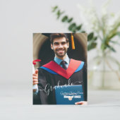 Carte Postale Faire-part Moderne Simple Espagnol Script Photo Grad Invitati (Debout devant)