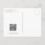 Carte Postale Faire-part Moderne Tropical Ocean Beach Script Enregistrer la (Dos)