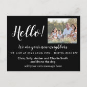 Carte Postale Faire-part Modifier Hello Neighbor, Nouvelle adresse, entrée (Devant)