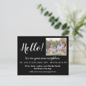 Carte Postale Faire-part Modifier Hello Neighbor, Nouvelle adresse, entrée (Debout devant)
