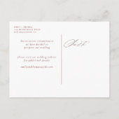 Carte Postale Faire-part Modifier La Date Complète Photo Mariage Postponton (Dos)