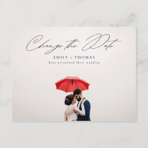 Carte Postale Faire-part Modifier La Date Complète Photo Mariage Postponton