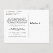 Carte Postale Faire-part Modifier la date Moderne Calligraphie Script photo (Dos)