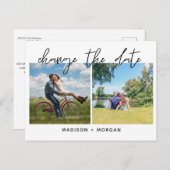 Carte Postale Faire-part Modifier la date multi photo (Devant / Derrière)