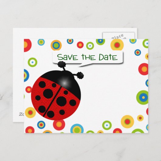 Carte Postale Faire-part Moment de fête (Devant / Derrière)