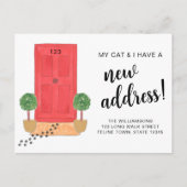 Carte Postale Faire-part Mon Chat Et Moi Avons Une Nouvelle Adresse Déménag (Devant)