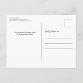 Carte Postale Faire-part Mon chien et moi Nouvelle adresse Black Labrador M (Dos)