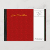 Carte Postale Faire-part Mon éléphant indien - Rouge indien (Dos)