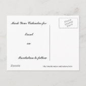 Carte Postale Faire-part Monarque (Dos)