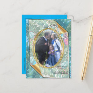 Carte Postale Faire-part Monde d'Imaginaires lunaires avec une saveur tropi