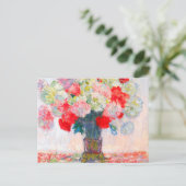 Carte Postale Faire-part Monet Peonies (Debout devant)