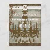 Carte Postale Faire-part Monnaie de chocolat au pays Rustique Enregistrer l (Devant)