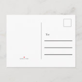 Carte Postale Faire-part Monogramme de nom de marbre blanc faux élégant dém (Dos)